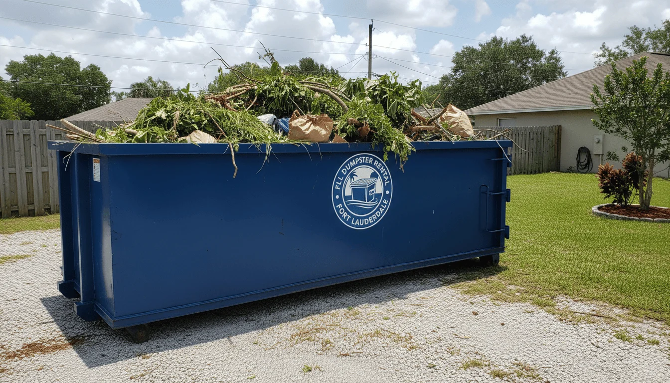 Yard Waste Dumpster Rental Fort Lauderdale-img